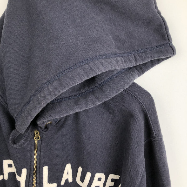 2000'S Ralph Lauren Polo Jeans Company full-zip sweatshirt hoodie, men's size XL cotton navy blue type Vintage Second Hand