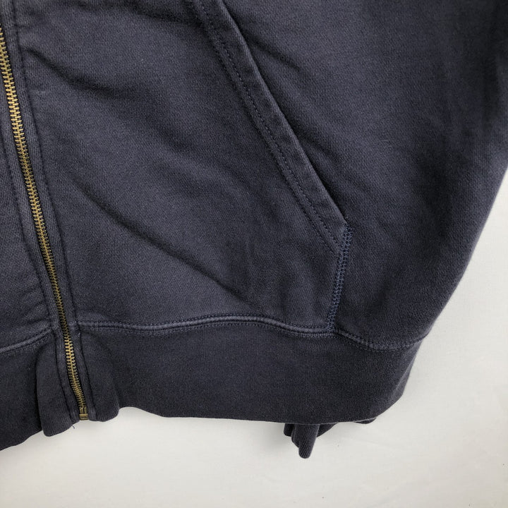 2000'S Ralph Lauren Polo Jeans Company full-zip sweatshirt hoodie, men's size XL cotton navy blue type Vintage Second Hand