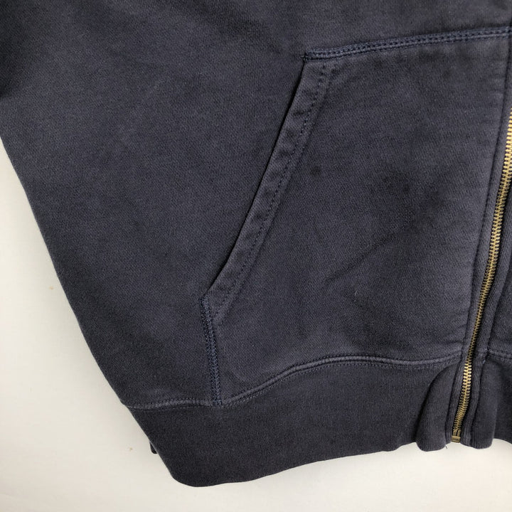 2000'S Ralph Lauren Polo Jeans Company full-zip sweatshirt hoodie, men's size XL cotton navy blue type Vintage Second Hand
