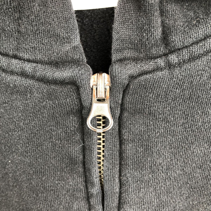 Harley-Davidson Fire Pattern Full-Zip Hoodie, Men's Size L cotton black type Vintage Second Hand