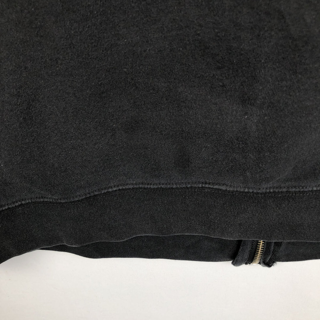 Harley-Davidson Fire Pattern Full-Zip Hoodie, Men's Size L cotton black type Vintage Second Hand