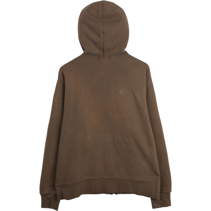 2000'S Ralph Lauren Polo Jeans Company full-zip sweatshirt hoodie, men's size L cotton brown type Vintage Second Hand