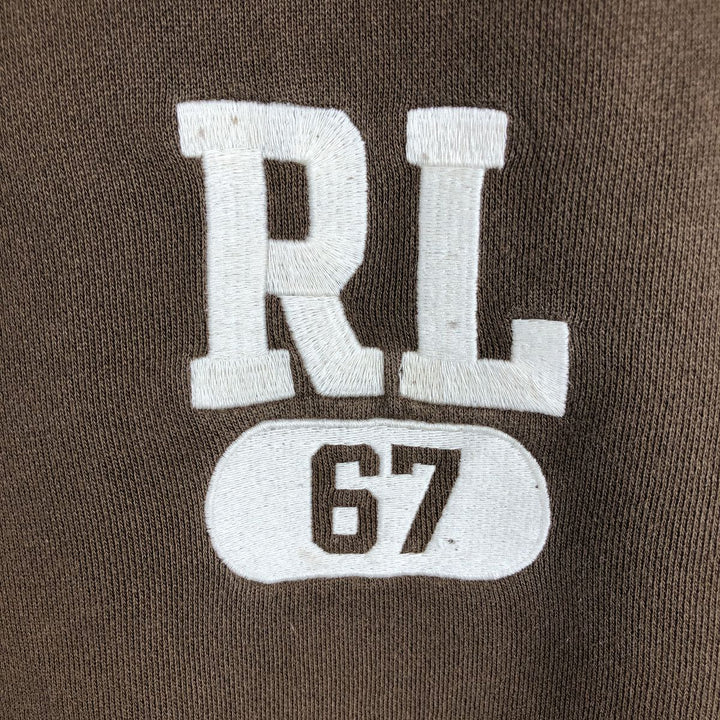 2000'S Ralph Lauren Polo Jeans Company full-zip sweatshirt hoodie, men's size L cotton brown type Vintage Second Hand