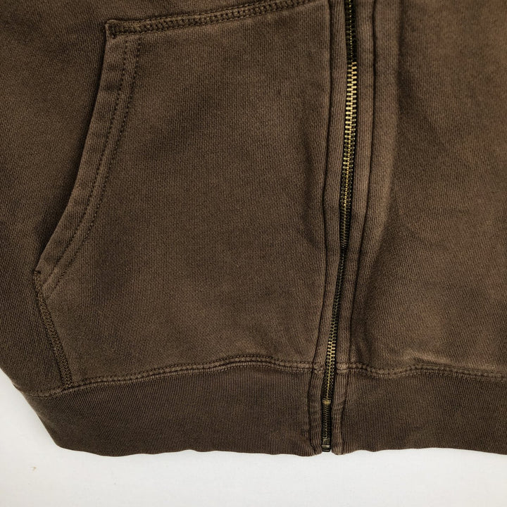 2000'S Ralph Lauren Polo Jeans Company full-zip sweatshirt hoodie, men's size L cotton brown type Vintage Second Hand