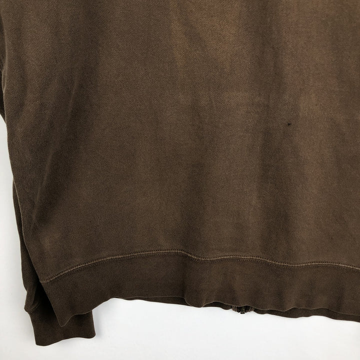 2000'S Ralph Lauren Polo Jeans Company full-zip sweatshirt hoodie, men's size L cotton brown type Vintage Second Hand