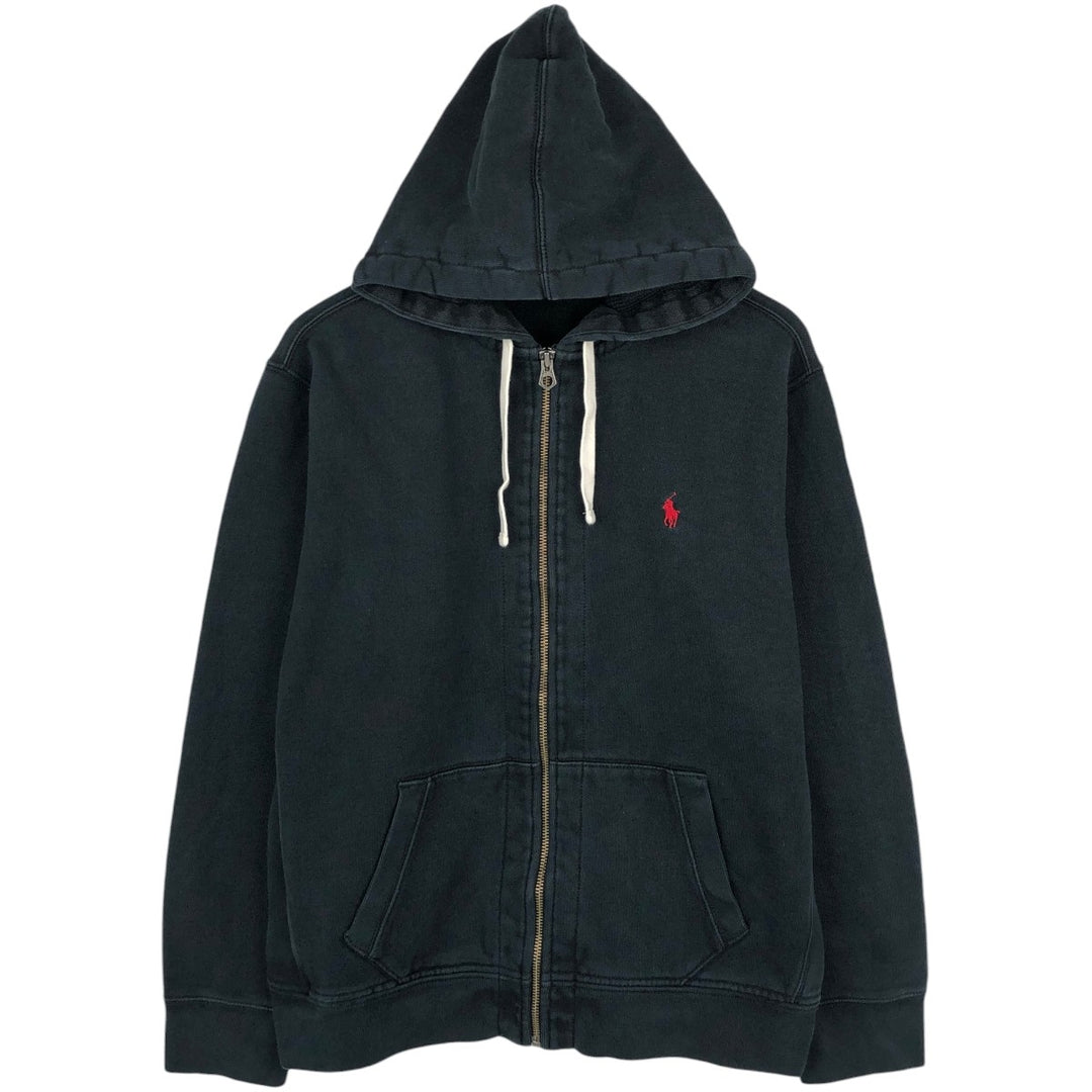 Ralph Lauren POLO by Ralph Lauren Sweat Full Zip Hoodie Men's XL unclear black type Vintage Second Hand