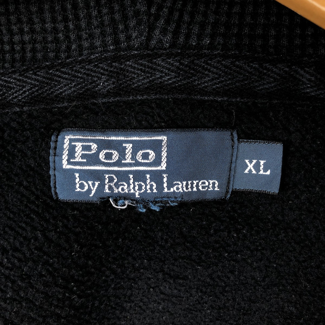 Ralph Lauren POLO by Ralph Lauren Sweat Full Zip Hoodie Men's XL unclear black type Vintage Second Hand