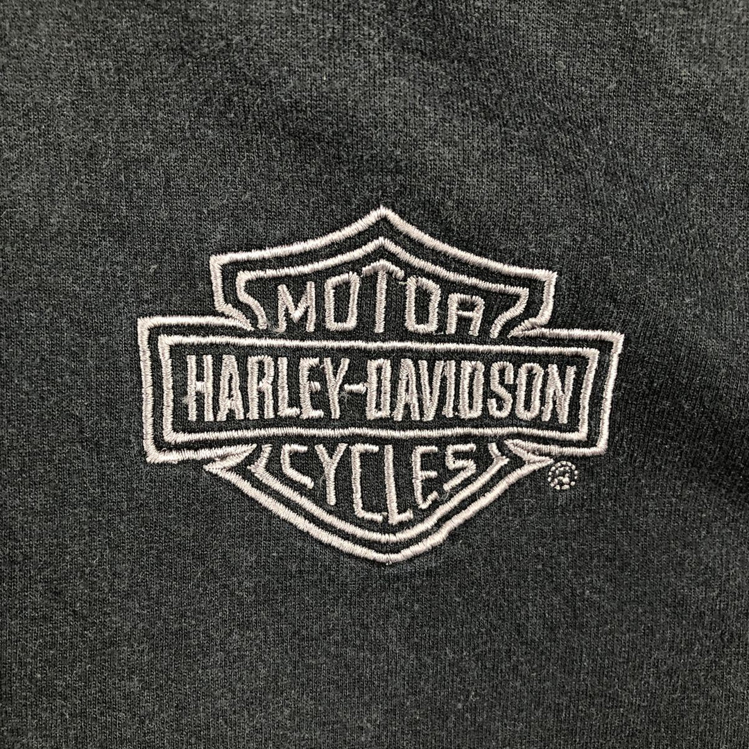 Harley-Davidson Full Zip Sweatshirt, Men's XXL cotton black type Vintage Second Hand