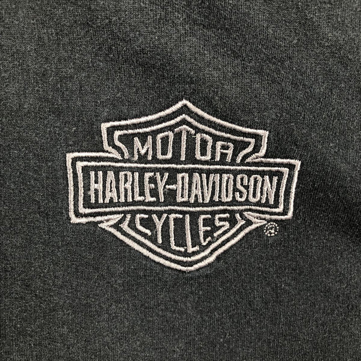 Harley-Davidson Full Zip Sweatshirt, Men's XXL cotton black type Vintage Second Hand
