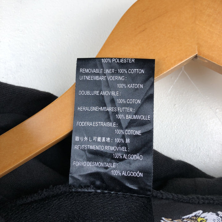Harley-Davidson Men's Full-Zip Hoodie (XL) cotton black type Vintage Second Hand