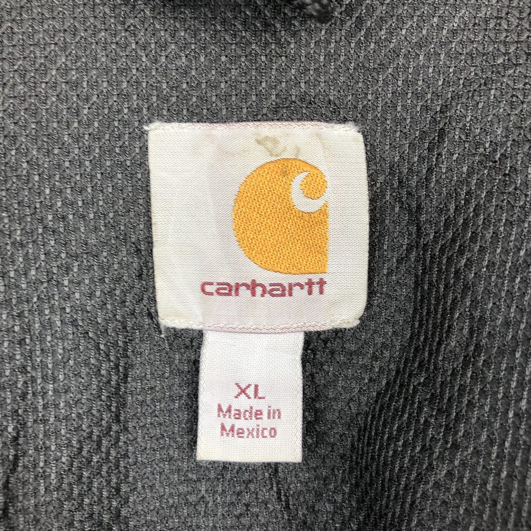 Carhartt RAIN DEFENDER Desktop Metal Advertising Sweat Full-Zip Hoodie, Men's Size XL (approx.) cotton black type Vintage Second Hand