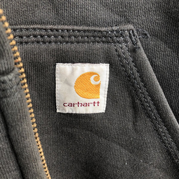 Carhartt RAIN DEFENDER Desktop Metal Advertising Sweat Full-Zip Hoodie, Men's Size XL (approx.) cotton black type Vintage Second Hand