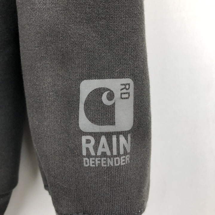 Carhartt RAIN DEFENDER Desktop Metal Advertising Sweat Full-Zip Hoodie, Men's Size XL (approx.) cotton black type Vintage Second Hand