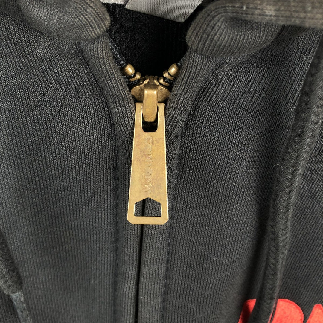 Carhartt RAIN DEFENDER Desktop Metal Advertising Sweat Full-Zip Hoodie, Men's Size XL (approx.) cotton black type Vintage Second Hand