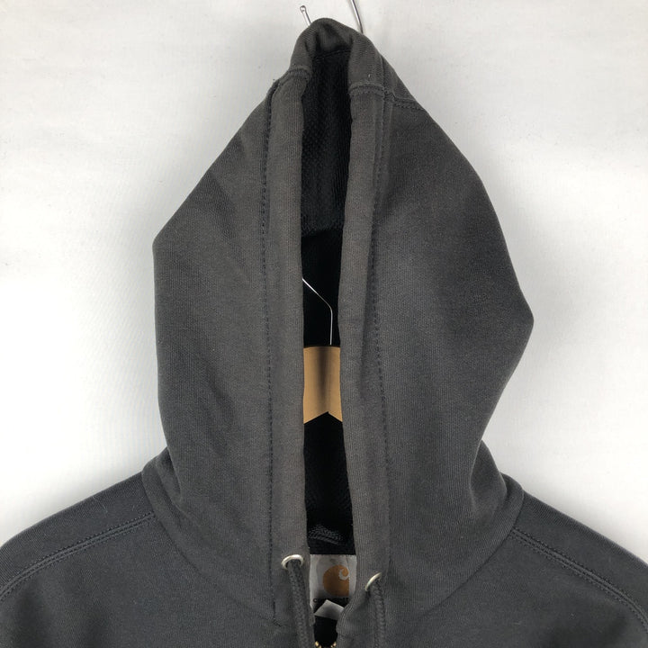 Carhartt RAIN DEFENDER Desktop Metal Advertising Sweat Full-Zip Hoodie, Men's Size XL (approx.) cotton black type Vintage Second Hand