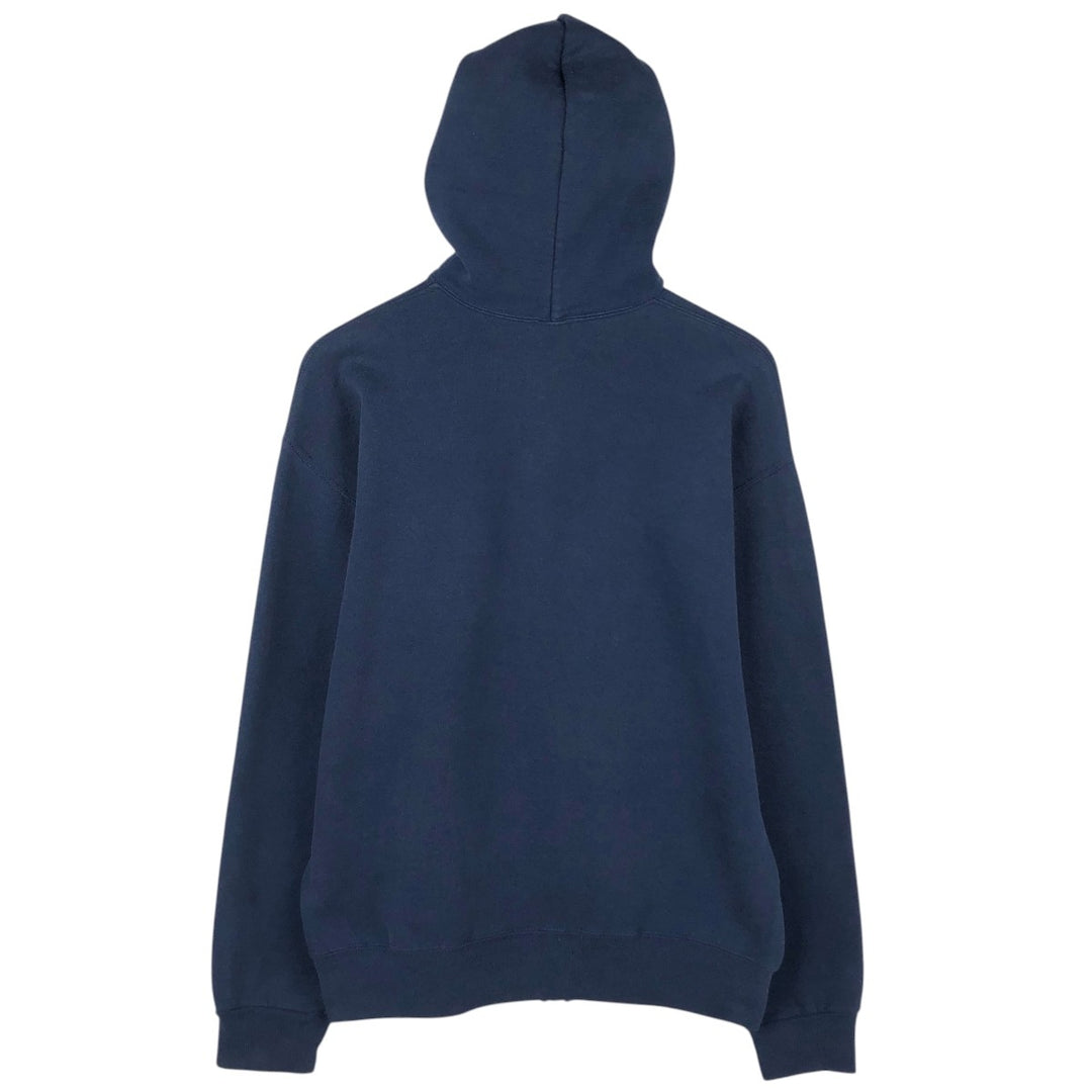 Vintage 90'S Russell Athletic full-zip sweatshirt, size L, men's cotton navy blue type Vintage Second Hand