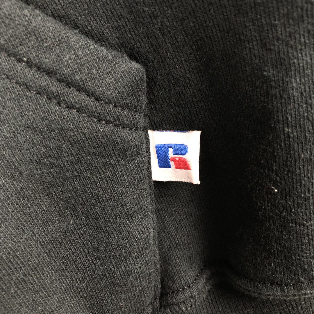 Vintage 90'S Russell Athletic full-zip sweatshirt, size XL, men's cotton black type Vintage Second Hand