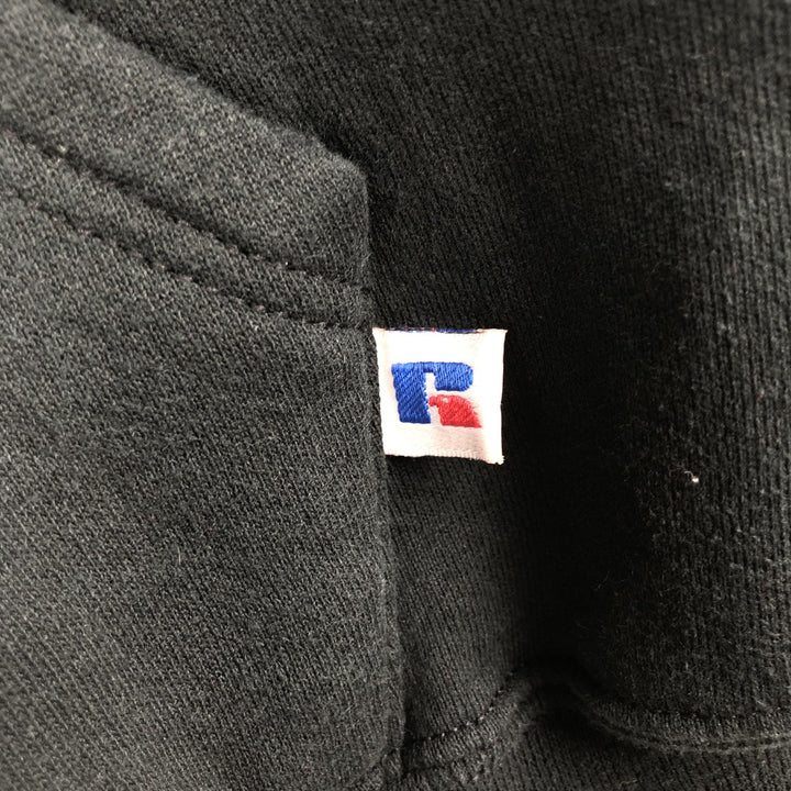 Vintage 90'S Russell Athletic full-zip sweatshirt, size XL, men's cotton black type Vintage Second Hand