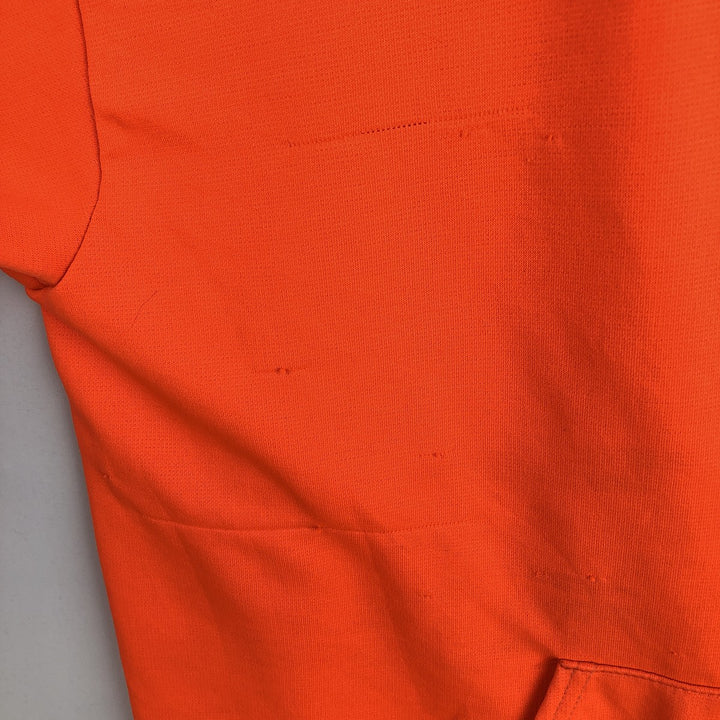 Double-faced sweatshirt full-zip hoodie, men's size M equivalent, vintage. unclear orange type Vintage Second Hand