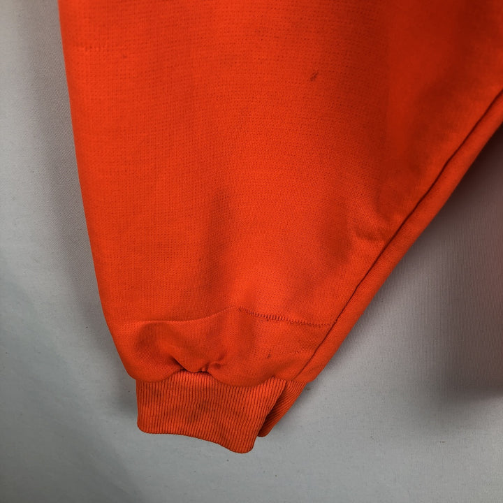 Double-faced sweatshirt full-zip hoodie, men's size M equivalent, vintage. unclear orange type Vintage Second Hand