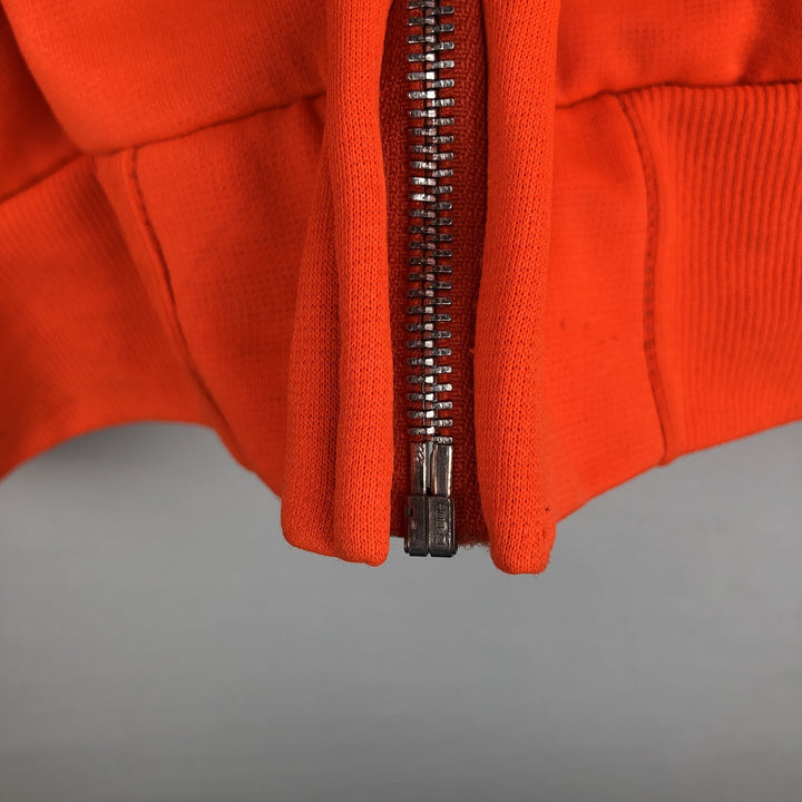 Double-faced sweatshirt full-zip hoodie, men's size M equivalent, vintage. unclear orange type Vintage Second Hand
