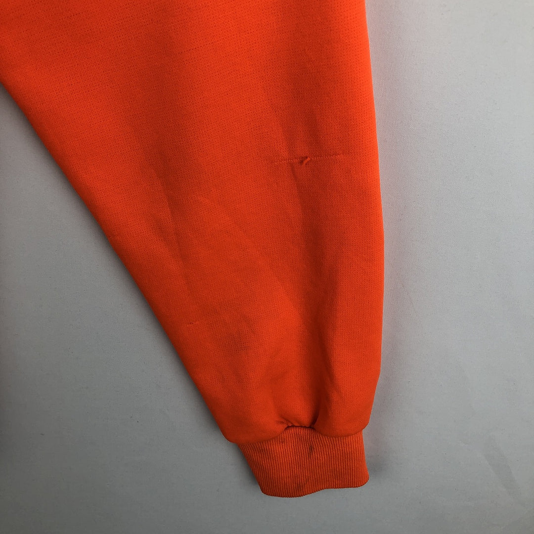 Double-faced sweatshirt full-zip hoodie, men's size M equivalent, vintage. unclear orange type Vintage Second Hand