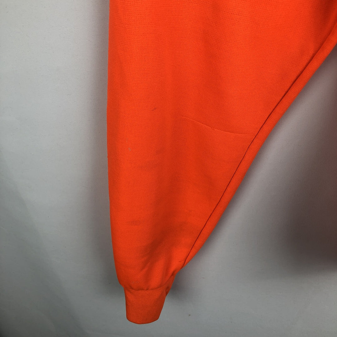 Double-faced sweatshirt full-zip hoodie, men's size M equivalent, vintage. unclear orange type Vintage Second Hand
