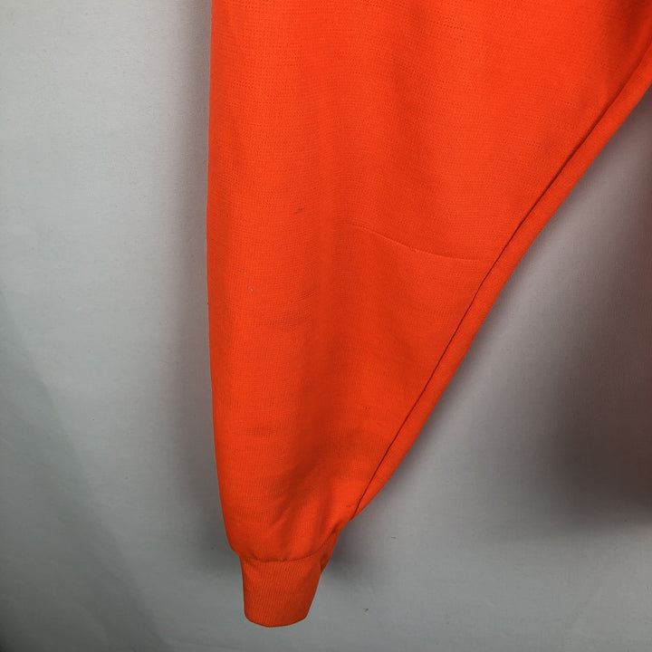 Double-faced sweatshirt full-zip hoodie, men's size M equivalent, vintage. unclear orange type Vintage Second Hand