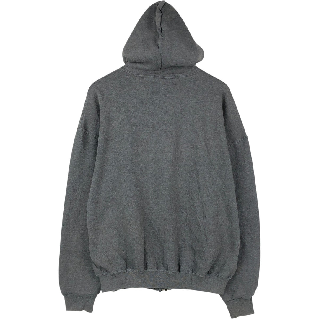 Vintage 90'S Russell Athletic full-zip sweatshirt, size XL, men's cotton gray type Vintage Second Hand