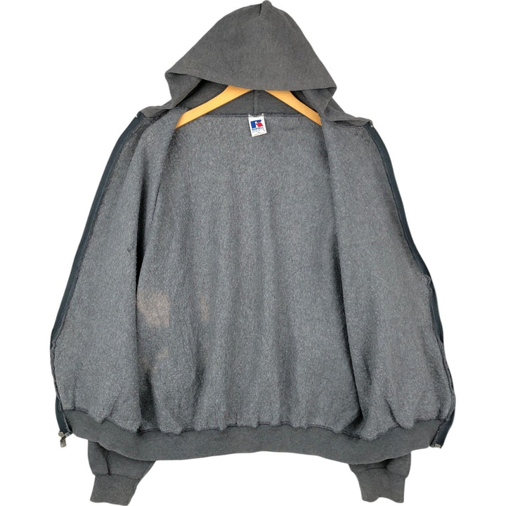 Vintage 90'S Russell Athletic full-zip sweatshirt, size XL, men's cotton gray type Vintage Second Hand
