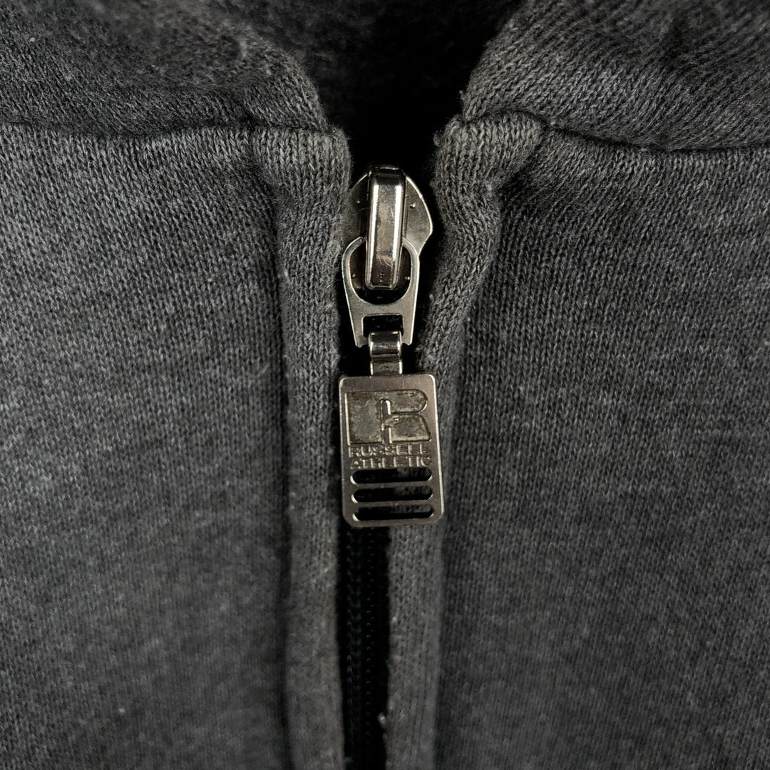 Vintage 90'S Russell Athletic full-zip sweatshirt, size XL, men's cotton gray type Vintage Second Hand