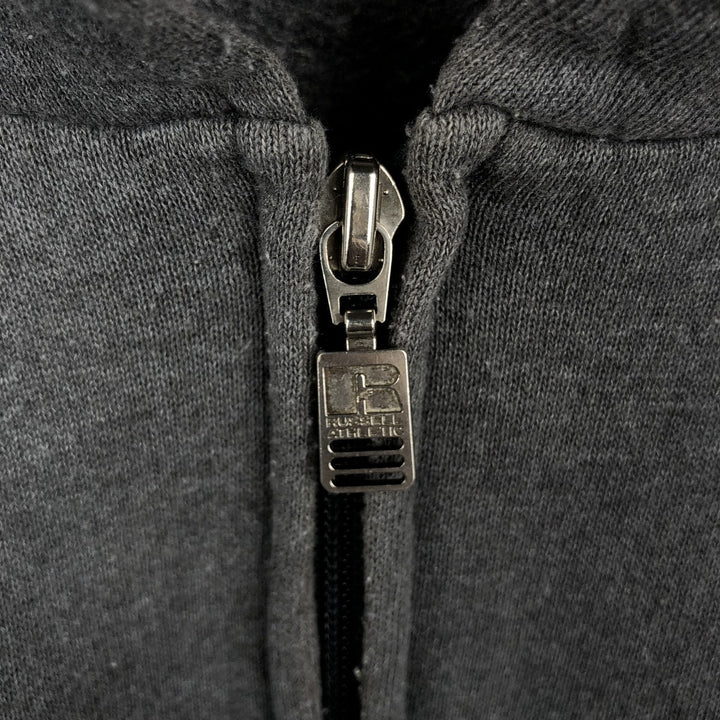 Vintage 90'S Russell Athletic full-zip sweatshirt, size XL, men's cotton gray type Vintage Second Hand