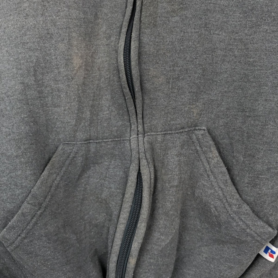 Vintage 90'S Russell Athletic full-zip sweatshirt, size XL, men's cotton gray type Vintage Second Hand