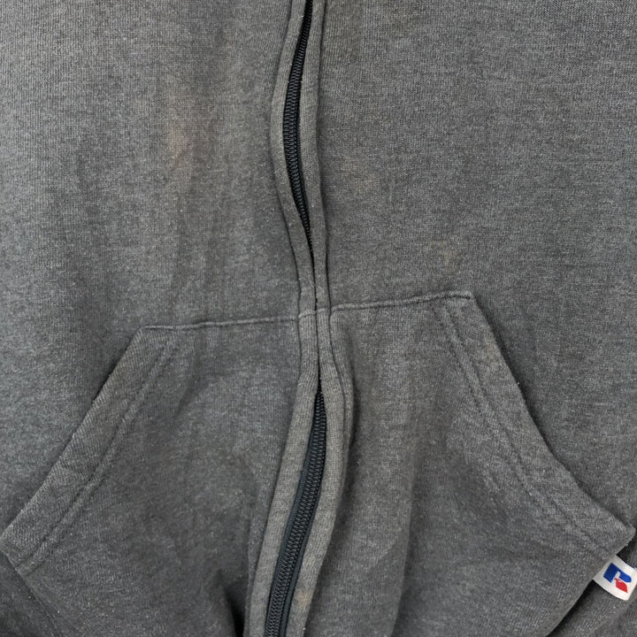 Vintage 90'S Russell Athletic full-zip sweatshirt, size XL, men's cotton gray type Vintage Second Hand