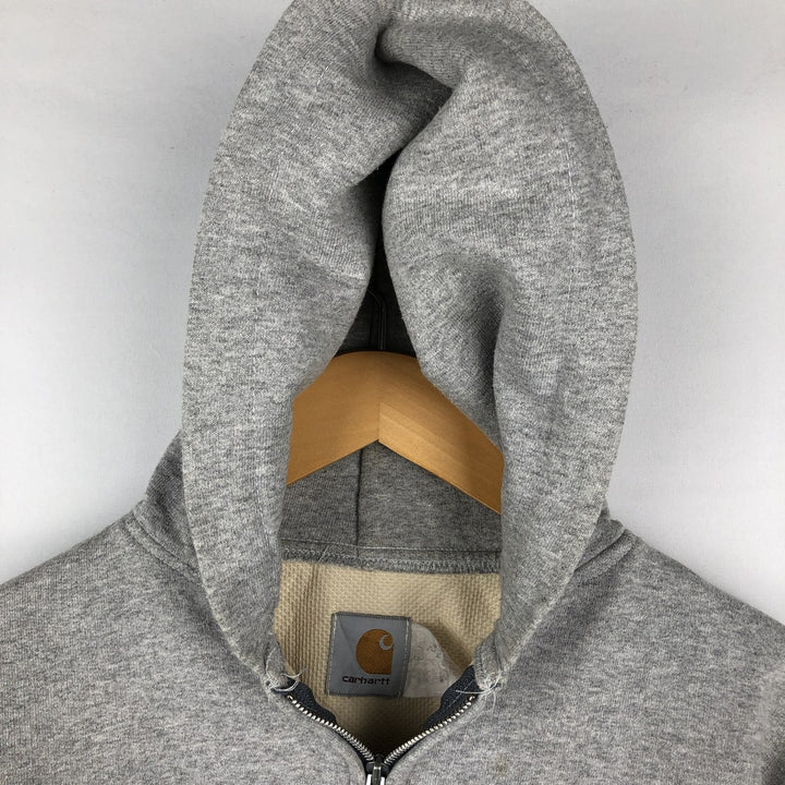 Carhartt Sweat Full Zip Hoodie Men's XL unclear gray type Vintage Second Hand