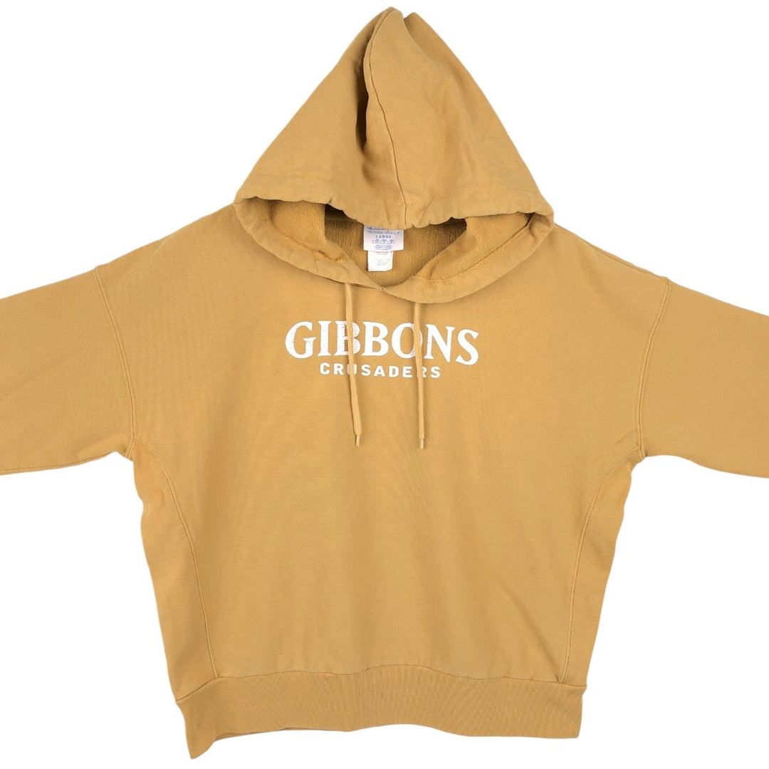 Champion REVERSE WEAVE Reverse Weave College Sweat Pullover Hoodie Men's L size cotton yellow type Vintage Second Hand