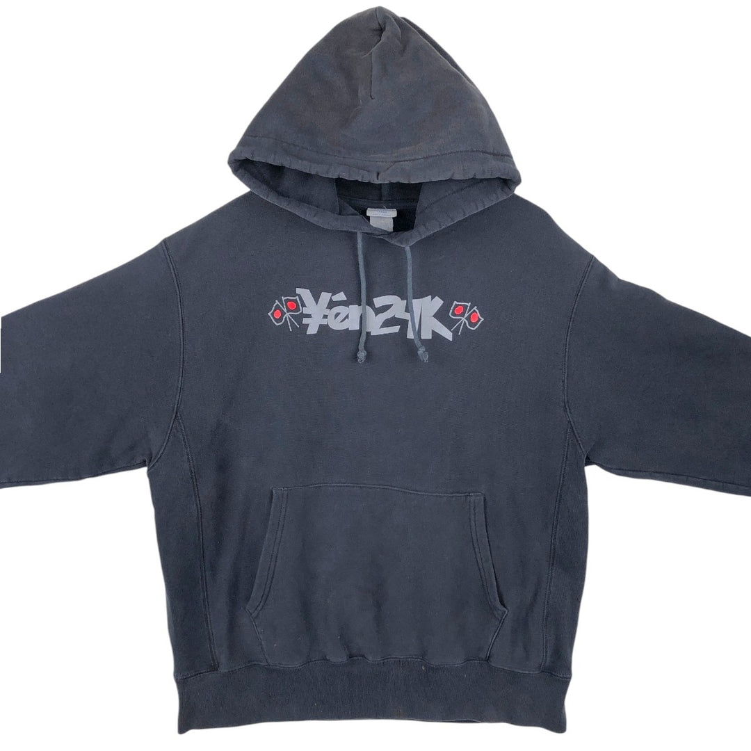 Champion REVERSE WEAVE EN24K Sweat Pullover Hoodie, Men's Size L (approx.) unclear black type Vintage Second Hand