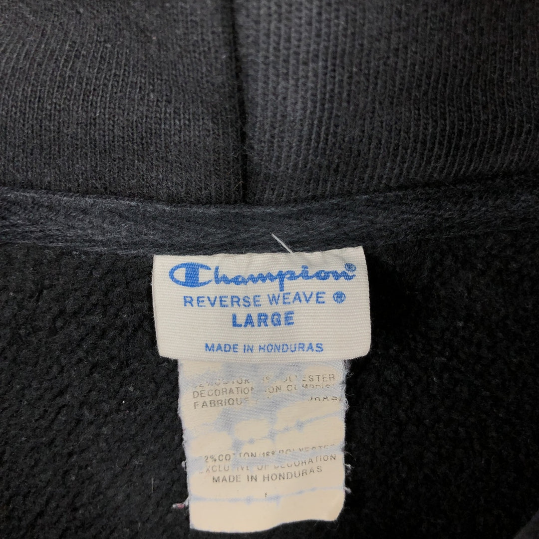 Champion REVERSE WEAVE EN24K Sweat Pullover Hoodie, Men's Size L (approx.) unclear black type Vintage Second Hand