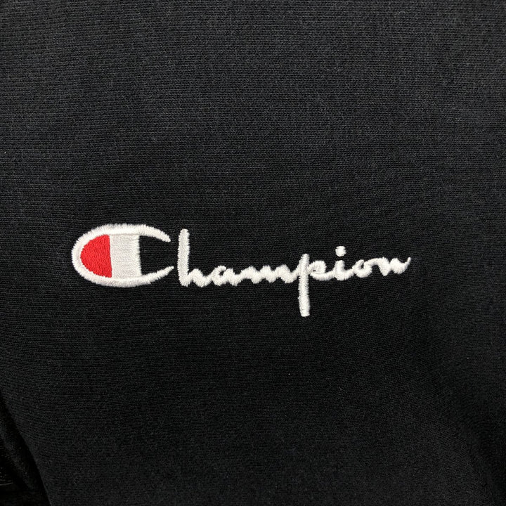 Champion Reverse Weave Half-Zip Hoodie, Men's Size L cotton black type Vintage Second Hand