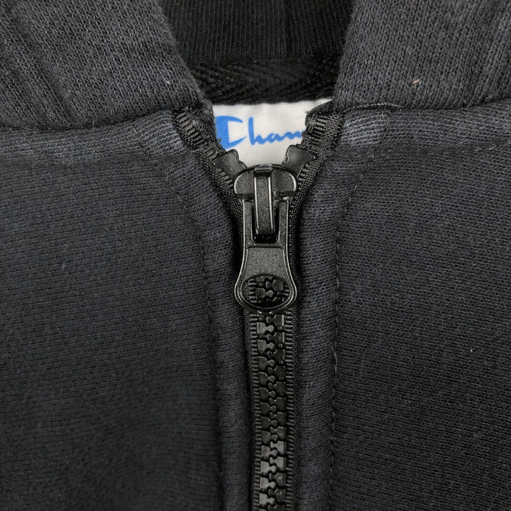 Champion Reverse Weave Half-Zip Hoodie, Men's Size L cotton black type Vintage Second Hand