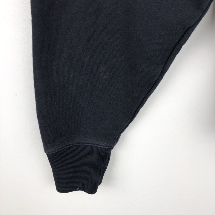 Champion Reverse Weave Half-Zip Hoodie, Men's Size L cotton black type Vintage Second Hand
