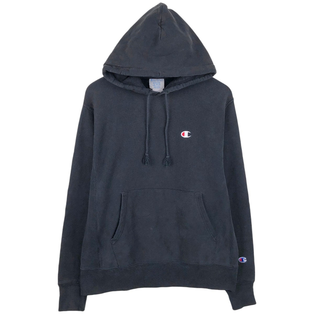 Champion REVERSE WEAVE Reverse Weave Sweat Pullover Hoodie Men's M cotton black type Vintage Second Hand
