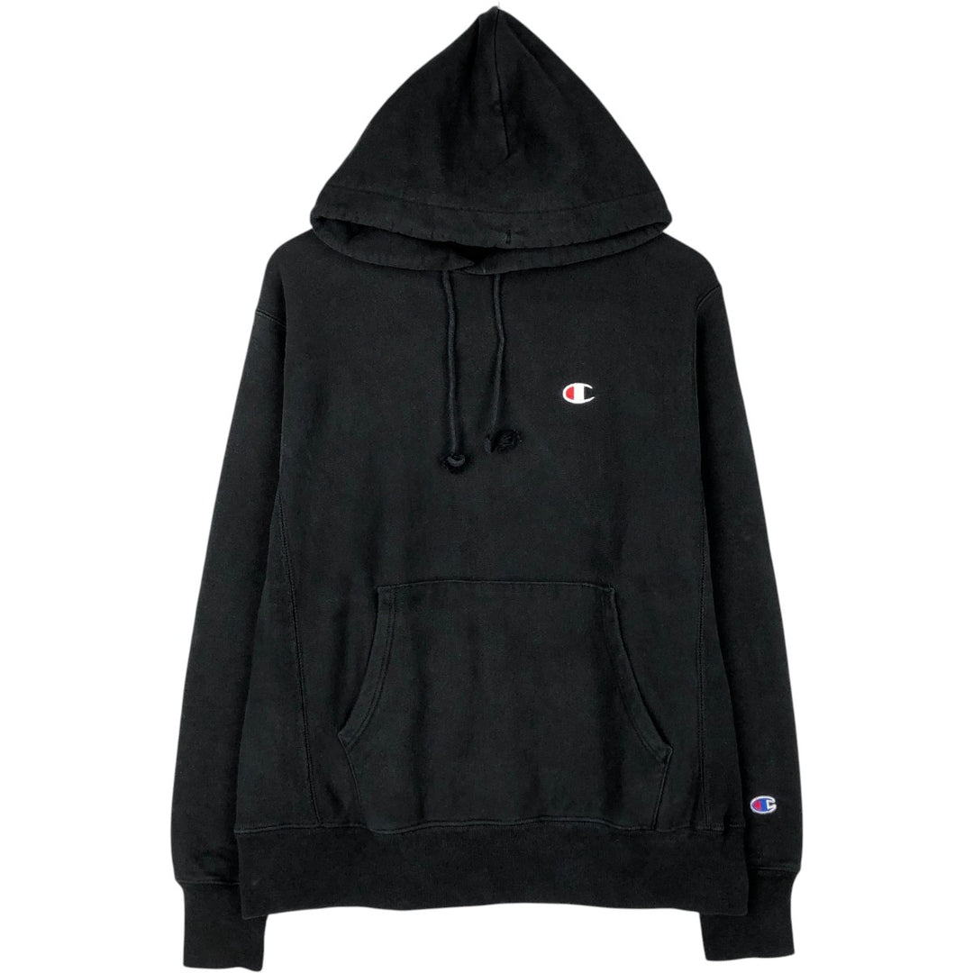Champion REVERSE WEAVE Reverse Weave Sweat Pullover Hoodie Men's M cotton black type Vintage Second Hand