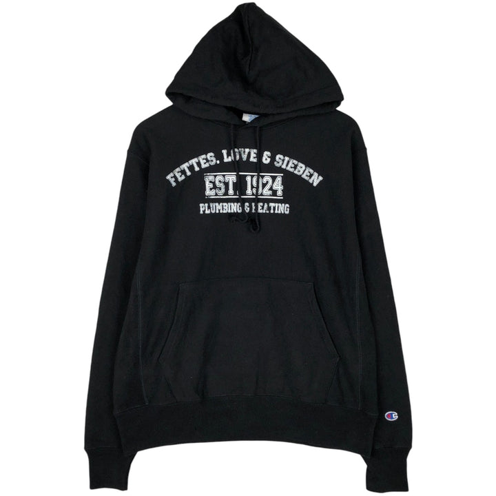 Champion REVERSE WEAVE Reverse Weave Sweat Pullover Hoodie Men's M cotton black type Vintage Second Hand