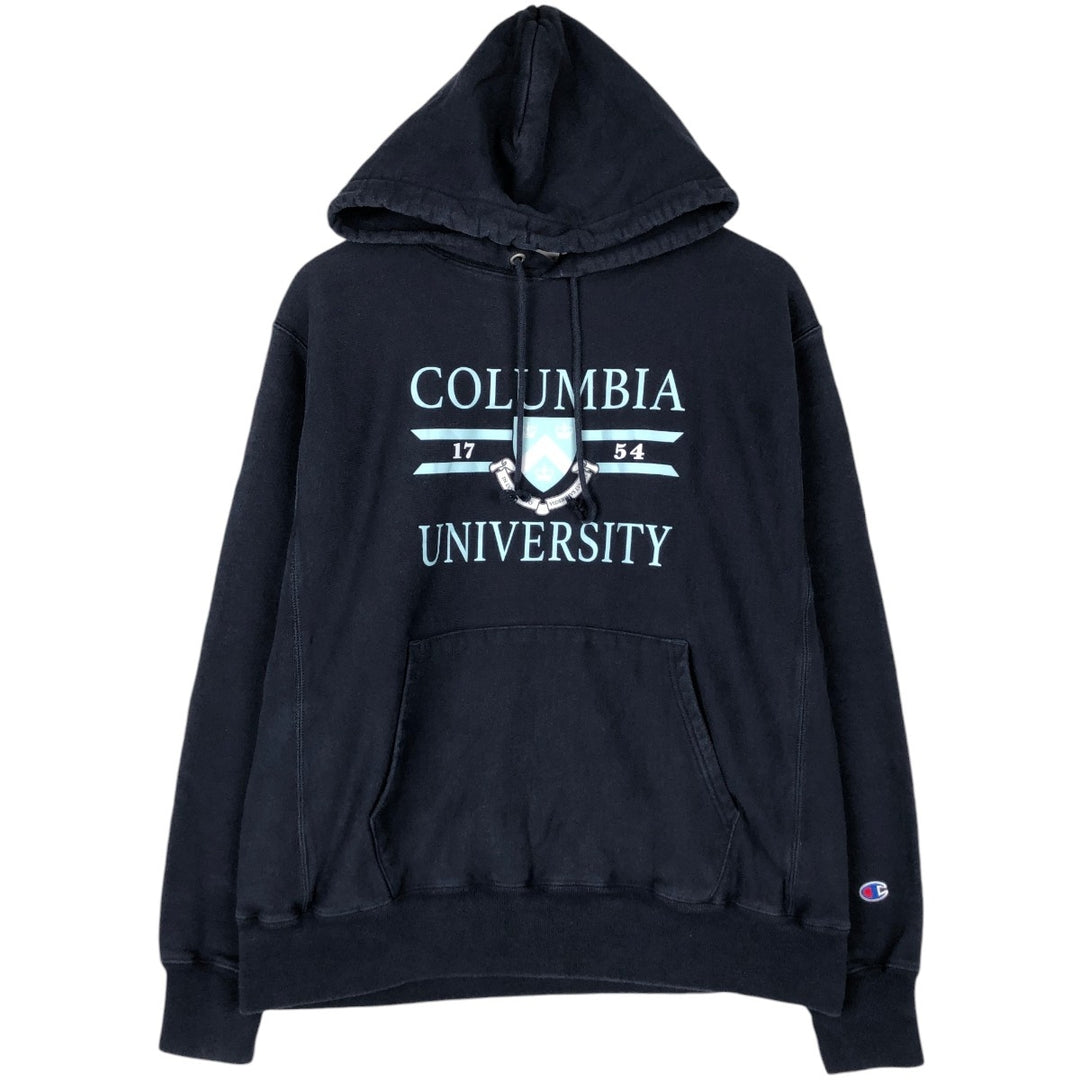 Champion Reverse Weave COLUMBIA Columbia University cotton navy blue type Vintage Second Hand
