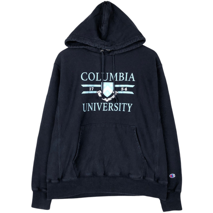Champion Reverse Weave COLUMBIA Columbia University cotton navy blue type Vintage Second Hand