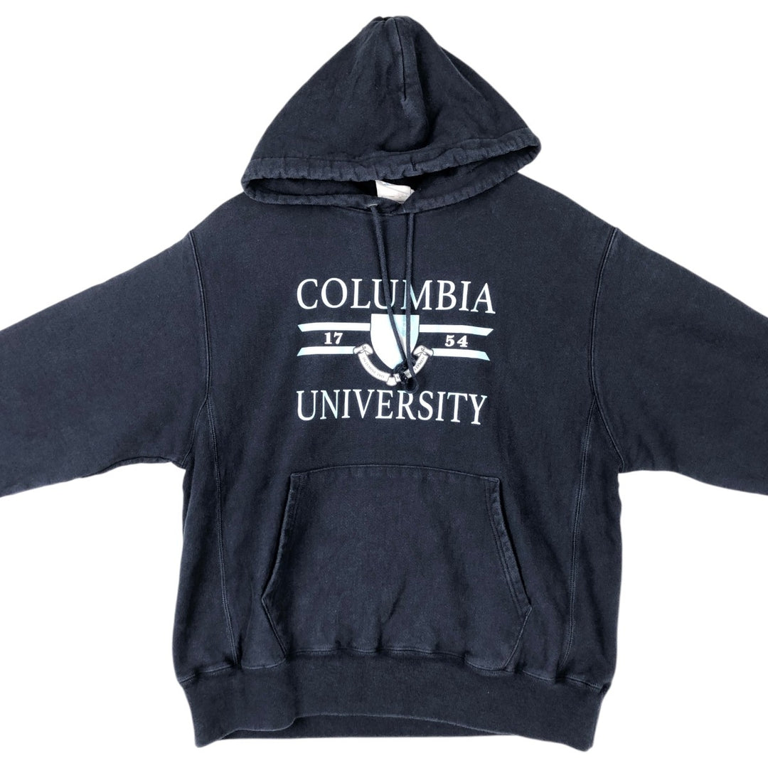 Champion Reverse Weave COLUMBIA Columbia University cotton navy blue type Vintage Second Hand