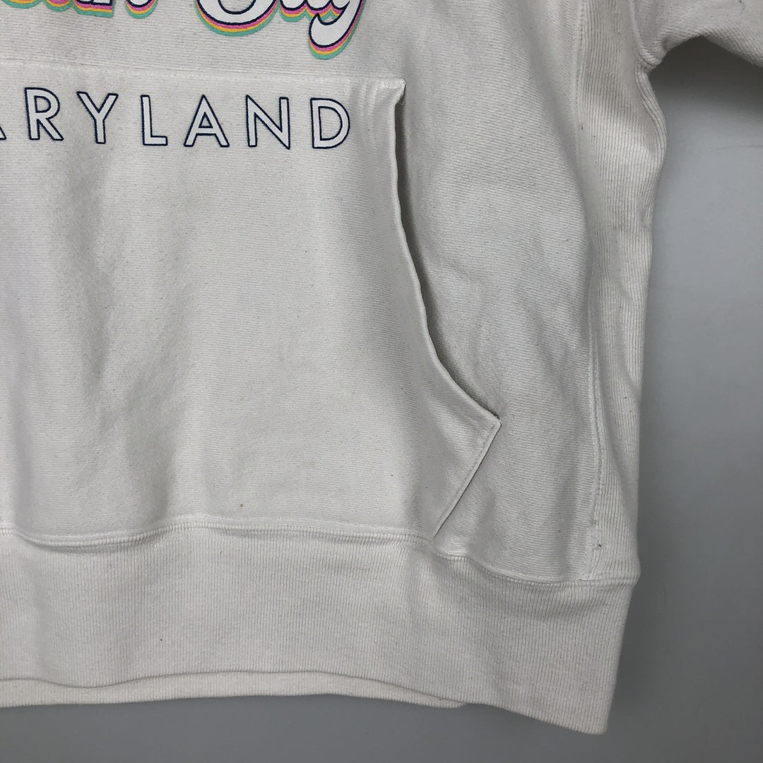 Champion REVERSE WEAVE Reverse Weave Sweat Pullover Hoodie Men's L size cotton white type Vintage Second Hand
