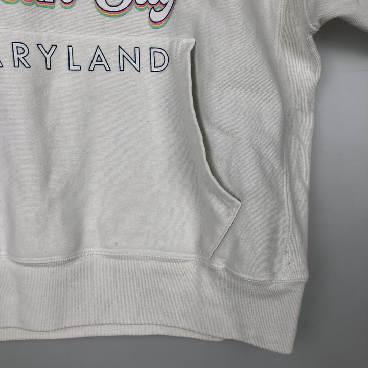 Champion REVERSE WEAVE Reverse Weave Sweat Pullover Hoodie Men's L size cotton white type Vintage Second Hand
