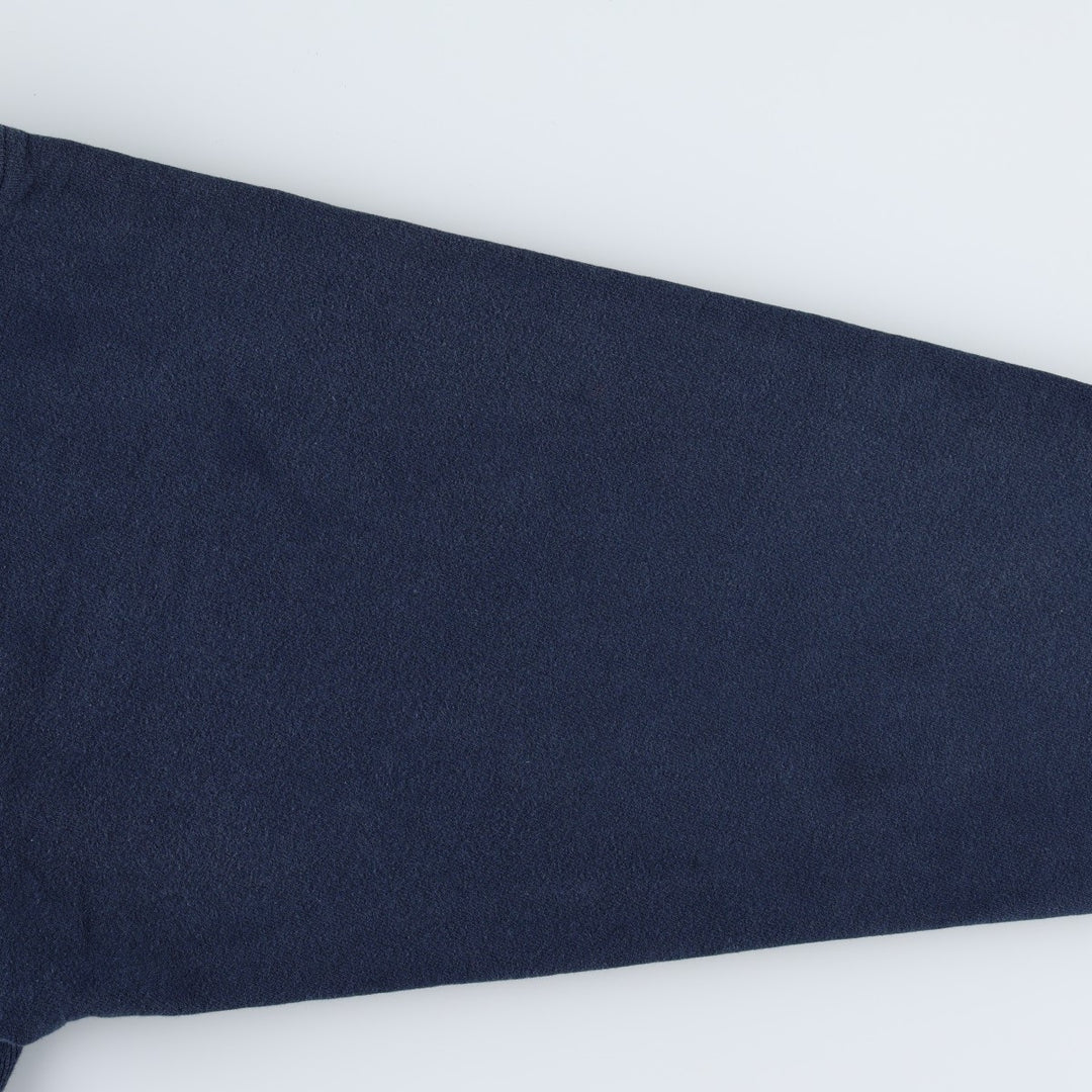 2000'S Champion PREMIUM REVERSE WEAVE Premium Reverse Weave Sweatshirt Pullover Hoodie, Men's Size L cotton navy blue type Vintage Second Hand